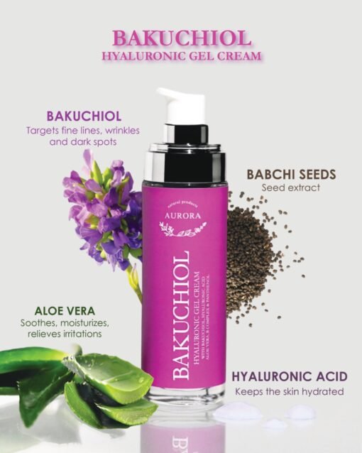 AURORA BAKUCHIOL HYALURONIC GEL CREAM, 50ML - Image 2
