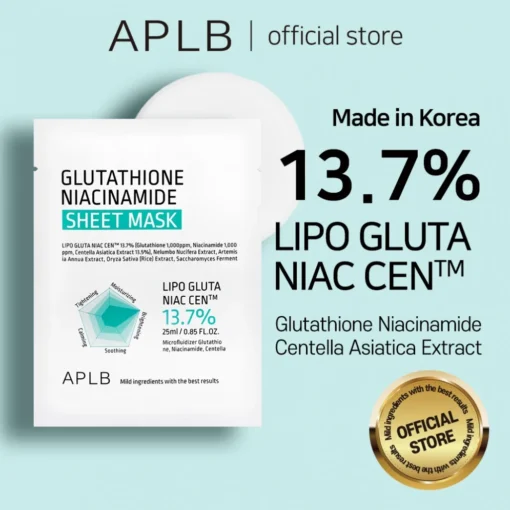 APLB  Glutathione Niacinamide Sheet Mask - Image 4