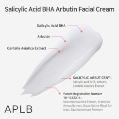Alternative view of APLB Salicylic Acid BHA Arbutin Ενυδατική Κρέμα Προσώπου με BHA 55ml