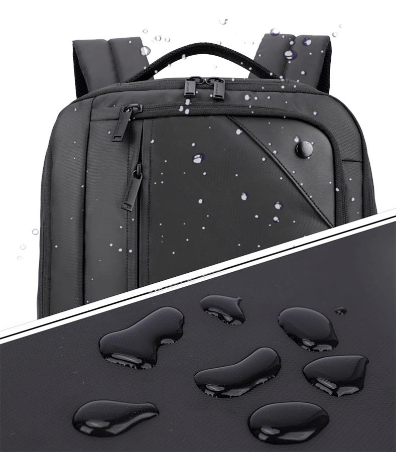 ARCTIC HUNTER τσάντα πλάτης 1500346 με θήκη laptop 15.6", 15L, μαύρη - Image 6