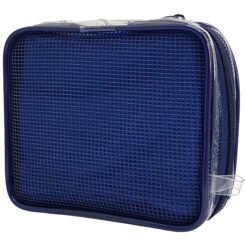 Alternative view of Μαντήλι λαιμού με τσαντάκι μεταφοράς 48833, 75 x 9cm, μπλε