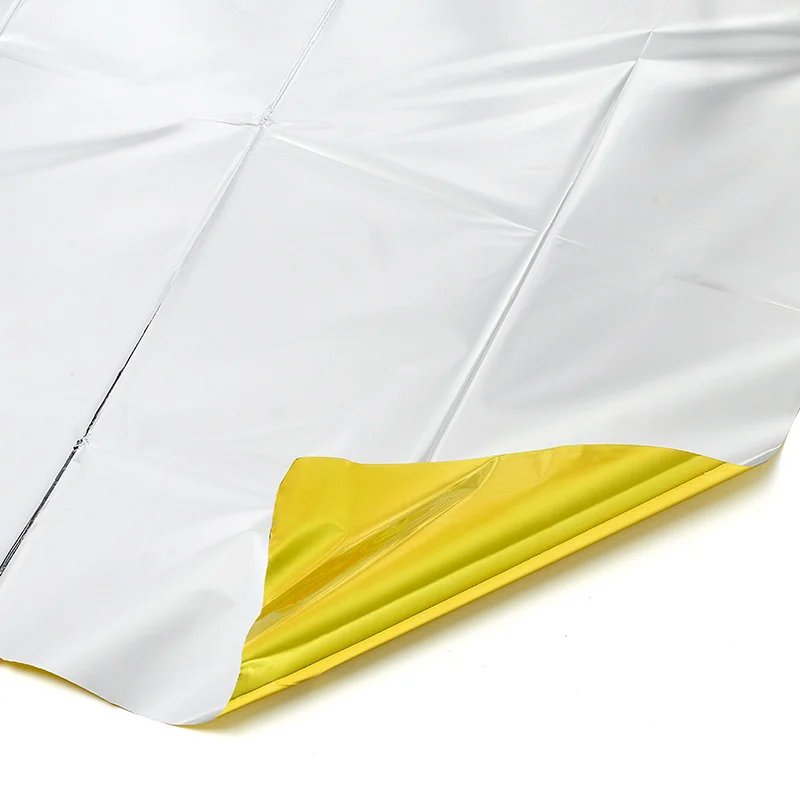 PROPLUS θερμική κουβέρτα εκτάκτου ανάγκης 510394, 160x210cm, χρυσό/ασημί, 2τμχ - Image 2