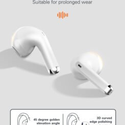 Alternative view of LDNIO earphones με θήκη φόρτισης T03, True Wireless, HiFi, Φ13mm, μαύρα