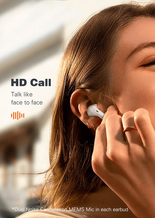 LDNIO earphones με θήκη φόρτισης T03, True Wireless, HiFi, Φ13mm, μαύρα - Image 4