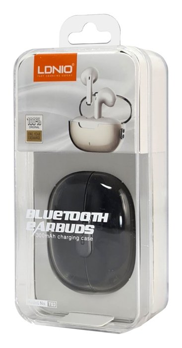 LDNIO earphones με θήκη φόρτισης T03, True Wireless, HiFi, Φ13mm, μαύρα - Image 8
