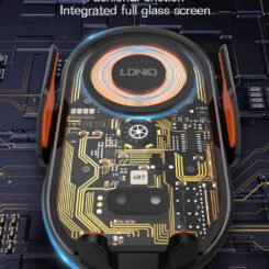 Alternative view of LDNIO ασύρματος φορτιστής & βάση smartphone αυτοκινήτου MA30, 15W, μαύρο