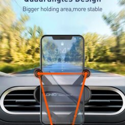 LDNIO βάση smartphone αυτοκινήτου MG03 για αεραγωγούς, μαύρη