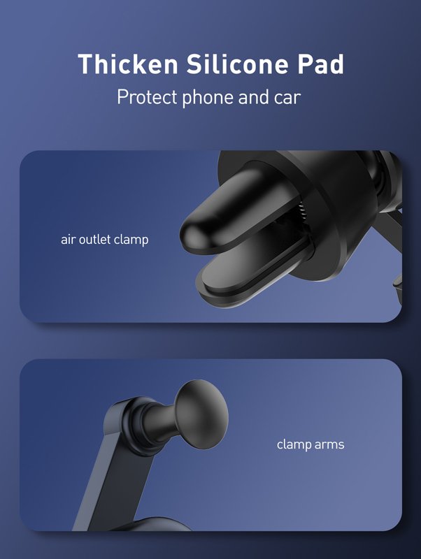 LDNIO βάση smartphone αυτοκινήτου MG03 για αεραγωγούς, μαύρη - Image 5