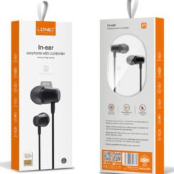 Alternative view of LDNIO earphones με μικρόφωνο HP03, 3.5mm σύνδεση, Φ10mm, 1.2m, μαύρα