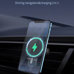 LDNIO ασύρματος φορτιστής & βάση αυτοκινήτου MA20, 15W, μαύρο