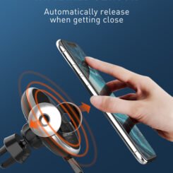 Alternative view of LDNIO ασύρματος φορτιστής & βάση αυτοκινήτου MA02, 15W, μαύρο