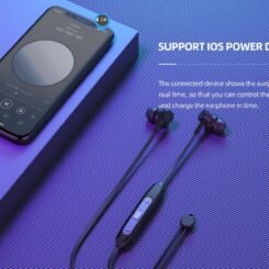 CELEBRAT earphones A20 με μαγνήτη, Bluetooth, 10mm, 70mAh, μαύρα