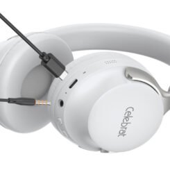 CELEBRAT headphones A40, ασύρματα & ενσύρματα, 40mm, 250mAh, λευκά