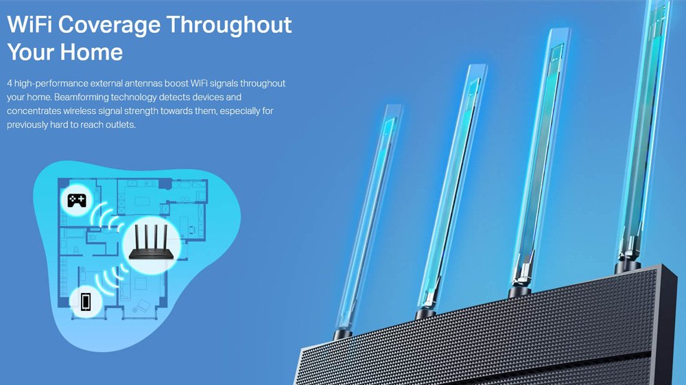 TP-LINK Router Archer AX12, WiFi 6, 1.5Gbps AX1500, Dual Band, Ver. 1.0 - Image 5