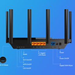 Alternative view of TP-LINK Router Archer AX73, WiFi 6, 5400Mbps AX5400, Dual Band, Ver. 1.0