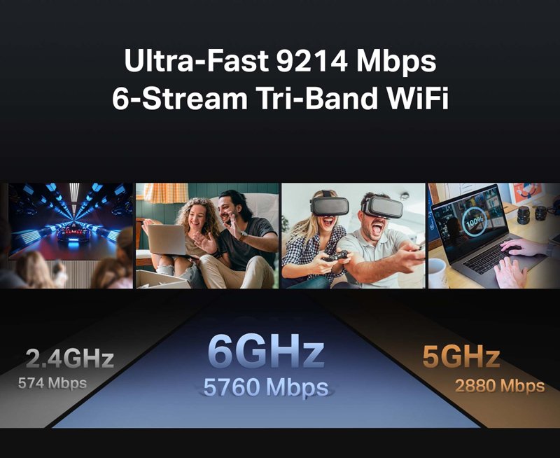 TP-LINK router Archer BE550, WiFi 7, 9214Mbps BE9300, Tri-Band, Ver. 1.0 - Image 3