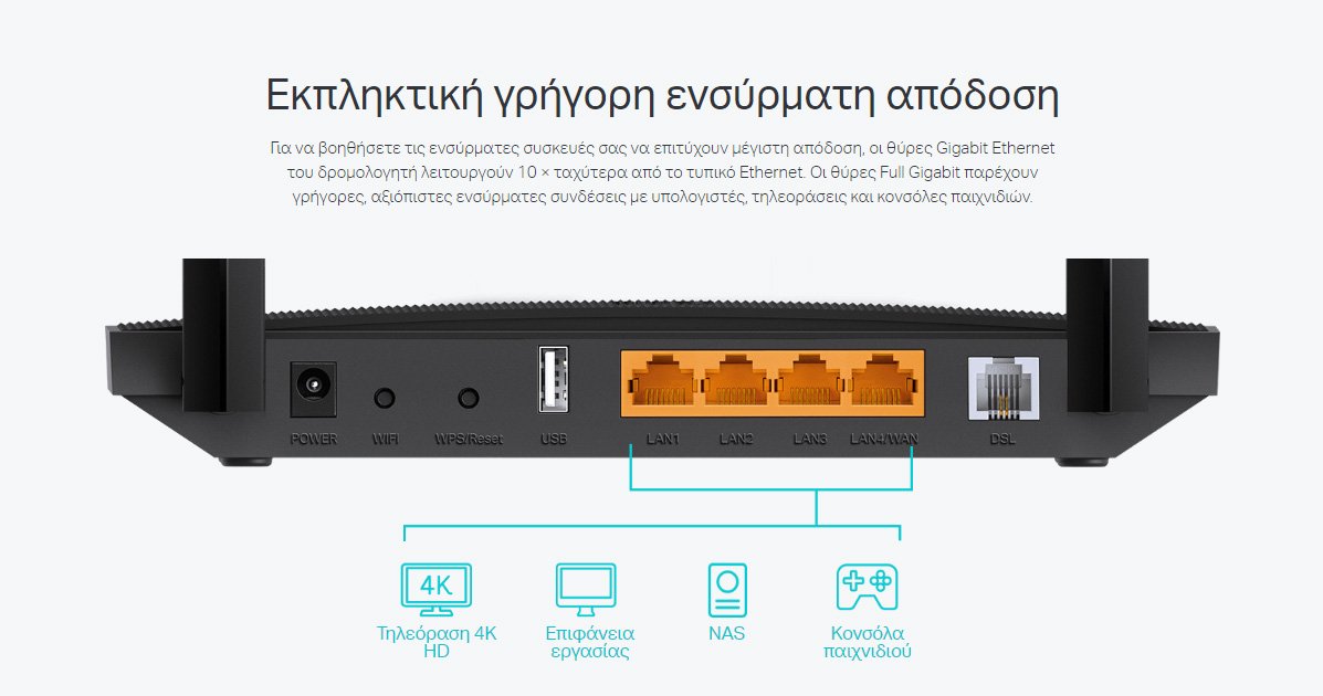 TP-LINK Modem/Router Archer VR400, VDSL/ADSL, 1200Mbps AC1200, Ver. 3.0 - Image 8