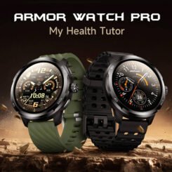 ULEFONE smartwatch Armor Watch Pro, 2x λουράκια, heart rate, 1.50" AMOLED, GPS, 5 ΑΤΜ/IP68/IP69K/MIL-STD-810H, μαύρο