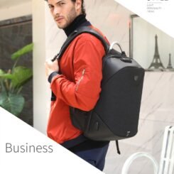 Alternative view of ARCTIC HUNTER τσάντα πλάτης B00208 με θήκη laptop 15.6", λουκέτο TSA, 24L, γκρι