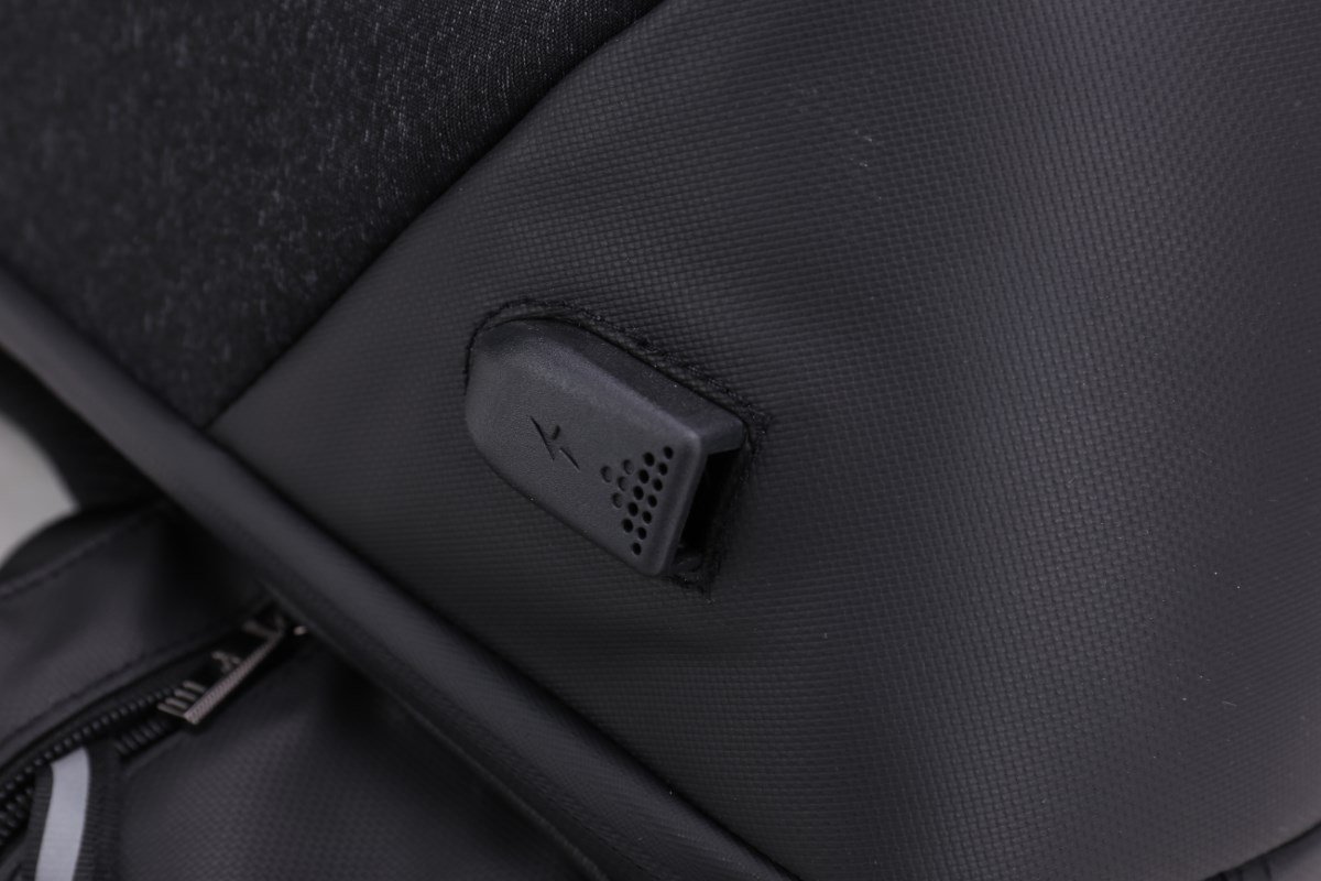 ARCTIC HUNTER τσάντα πλάτης B00208 με θήκη laptop 15.6", λουκέτο TSA, 24L, γκρι - Image 7