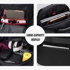 Alternative view of ARCTIC HUNTER τσάντα πλάτης B00341 με θήκη laptop 15.6", 30L, μαύρη