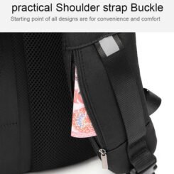 Alternative view of ARCTIC HUNTER τσάντα πλάτης B00345 με θήκη laptop 15.6", USB, 19-32L, μαύρη