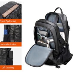 ARCTIC HUNTER τσάντα πλάτης B00387 με θήκη laptop 15.6", 26L, USB, μπλε