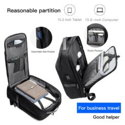 Alternative view of ARCTIC HUNTER τσάντα πλάτης B00403 με θήκη laptop 15.6", USB, 19L, γκρι