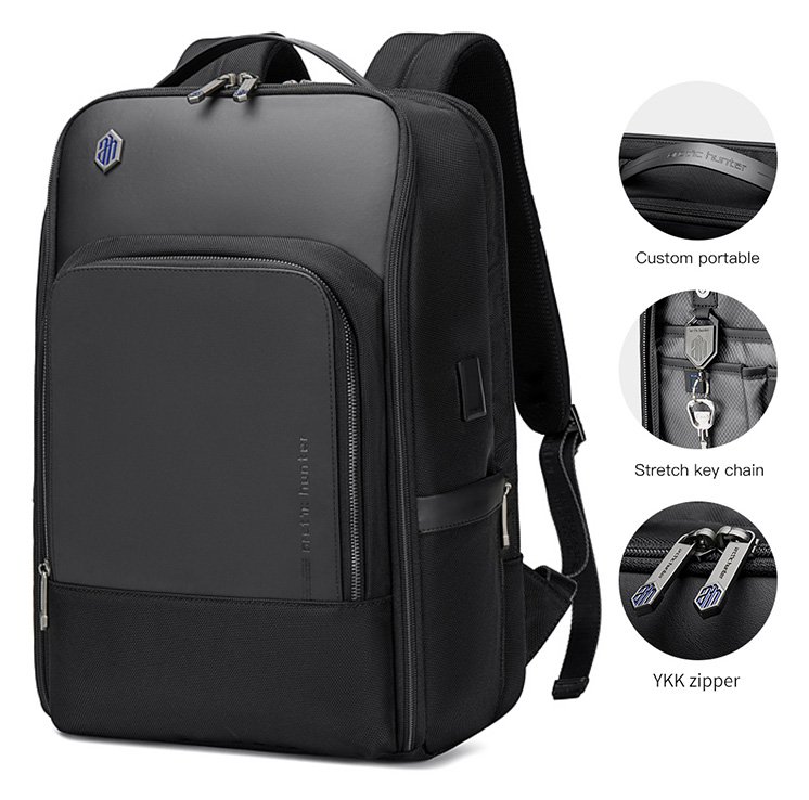 ARCTIC HUNTER τσάντα πλάτης B00403 με θήκη laptop 15.6", USB, 19L, γκρι - Image 5