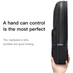 Alternative view of ARCTIC HUNTER τσάντα πλάτης B00410 με θήκη laptop 15.6", πτυσσόμενη, 21L, μαύρη