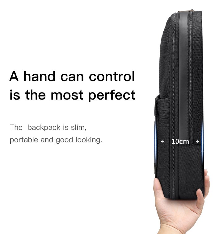 ARCTIC HUNTER τσάντα πλάτης B00410 με θήκη laptop 15.6", πτυσσόμενη, 21L, μαύρη - Image 2