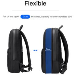 ARCTIC HUNTER τσάντα πλάτης B00410 με θήκη laptop 15.6", πτυσσόμενη, 21L, μαύρη