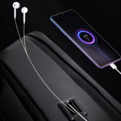 Alternative view of ARCTIC HUNTER τσάντα πλάτης B00443 με θήκη laptop 15.6, USB, 19L, μαύρη