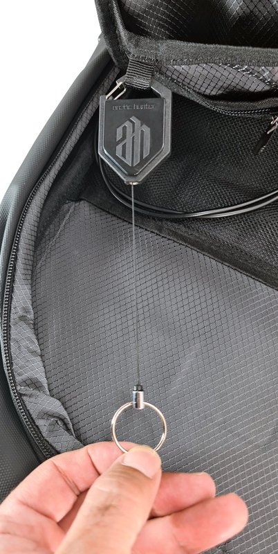 ARCTIC HUNTER τσάντα πλάτης B00443 με θήκη laptop 15.6, USB, 19L, μαύρη - Image 5