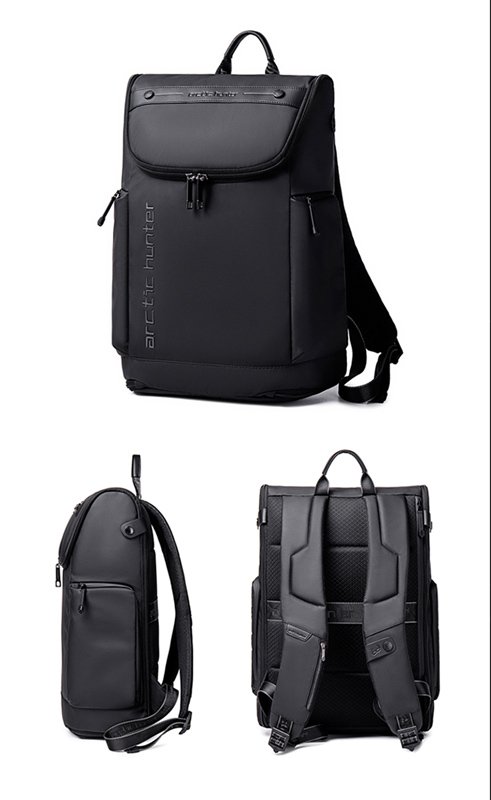 ARCTIC HUNTER τσάντα πλάτης B00465 με θήκη laptop 15.6", 25L, μαύρη - Image 3