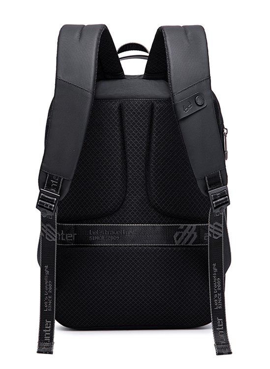 ARCTIC HUNTER τσάντα πλάτης B00487 με θήκη laptop 15.6", λουκέτο TSA, 22L, μαύρη - Image 7