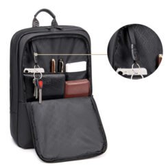 Alternative view of ARCTIC HUNTER τσάντα πλάτης B00529 με θήκη laptop 15.6", 22L, μαύρη