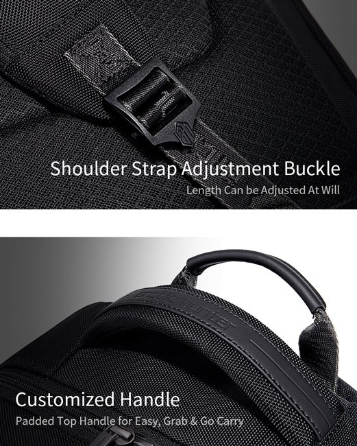 ARCTIC HUNTER τσάντα πλάτης B00550 με θήκη laptop 15.6", 23.5L, μαύρη - Image 8