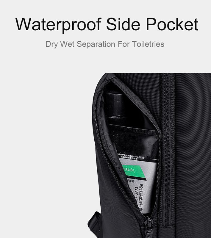 ARCTIC HUNTER τσάντα πλάτης B00554 με θήκη laptop 15.6", 20L, USB, γκρι - Image 7