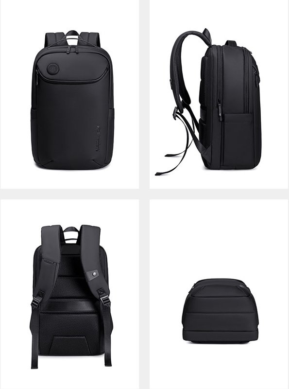 ARCTIC HUNTER τσάντα πλάτης B00555 με θήκη laptop 15.6", 25L, USB, μαύρη - Image 7