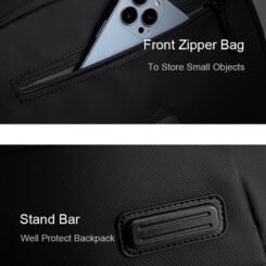 Alternative view of ARCTIC HUNTER τσάντα πλάτης B00558 με θήκη laptop 15.6", 24L, USB, μαύρη