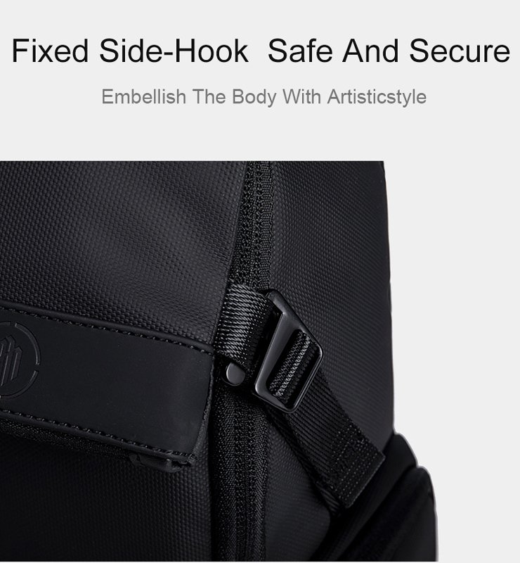 ARCTIC HUNTER τσάντα πλάτης B00562 με θήκη laptop 15.6", 20L, USB, μαύρη - Image 7