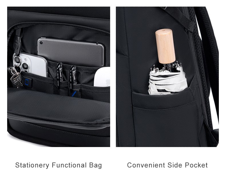 ARCTIC HUNTER τσάντα πλάτης B00684 με θήκη laptop 15.6", 18.5L, μαύρη - Image 5