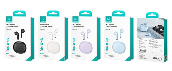 USAMS earphones με θήκη φόρτισης US-YO17, True Wireless, Φ13mm, μαύρα - Image 5