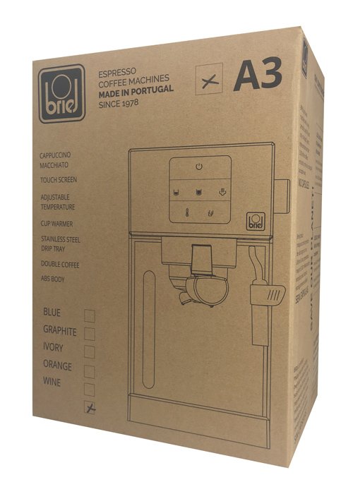 BRIEL μηχανή espresso Α3, 20 bar, touch, programmable - Image 2