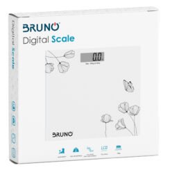 BRUNO ψηφιακή ζυγαριά BRN-0055, έως 180kg, λευκή