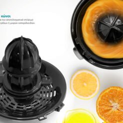 Alternative view of BRUNO ηλεκτρικός στίφτης BRN-0096, συνεχούς ροής, 600W, inox-μαύρο