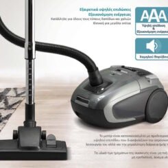 Alternative view of BRUNO ηλεκτρική σκούπα BRN-0136, 800W, 3.5lt, γκρι