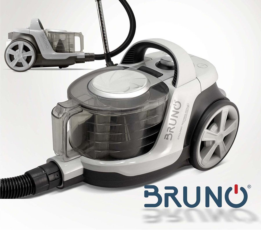 BRUNO ηλεκτρική σκούπα BRN-0137, 800W, 3lt, κυκλωνική, λευκή - Image 8