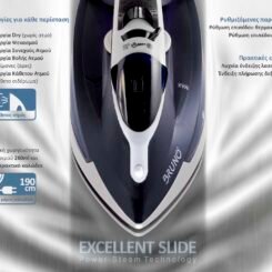 Alternative view of BRUNO σίδερο ατμού Excellent Slide BRN-0145 με κεραμική πλάκα, 2400W